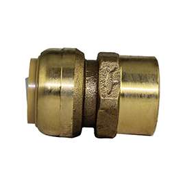 SharkBite U088LFA Pipe Connector, 3/4 in, FNPT, Brass, 200 psi Pressure