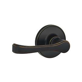 Schlage Torino Series J10TOR716 Passage Lever, Aged Bronze