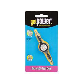 GetPower GP-RETR-AUX-BLK Audio Cable