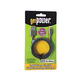 GetPower GP-USB-BRM USB Charging and Sync Cable, 3 ft L
