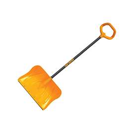 TRUE TEMPER 1649800 Snow Shovel, 18-1/2 in W Blade, 13-1/2 in L Blade, Combo Blade, Polyethylene Blade, 51 in OAL