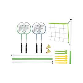Franklin Sports 50501 Intermediate Badminton Set, Padded Handle, Steel Handle