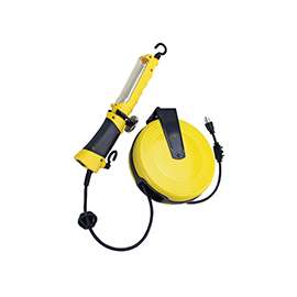 PowerZone ORCRTLLED526 Work Light, 120 Lumens, 30 ft L Cord, Yellow