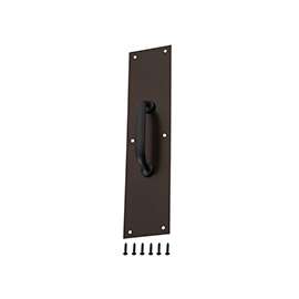 ProSource 32239ORB-PS Door Pull Plate, 3-1/2 in W, 15 in D, 1-5/8 in H, Aluminum, Ornamental Bronze