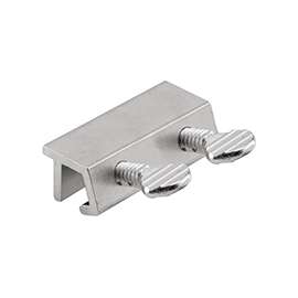 Prime-Line U 10679 Patio Door Lock, Aluminum, Aluminum, 3/16, 1/8, 1/4 in Thick Door