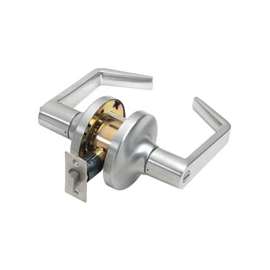 Tell Manufacturing CL100016 Privacy Lever Lockset, Steel, Satin Chrome