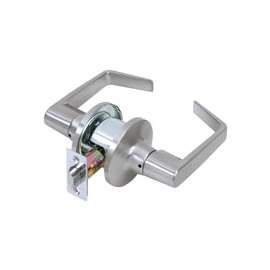 Tell Manufacturing CL100197 Passage Lever Set, Steel, Satin Chrome