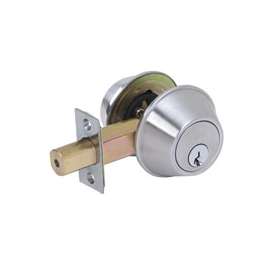 Tell Manufacturing CL100056 Deadbolt, 2-3/8 x 2-3/4 in Backset, SCC Keyway