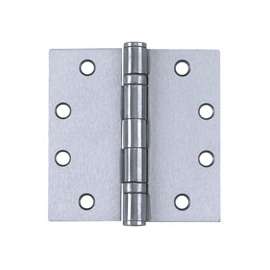 Tell Manufacturing HG100004 Square Corner Door Hinge, Steel, Satin Chrome