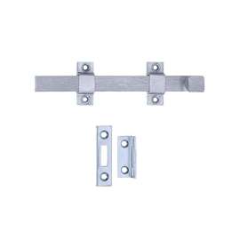 Tell Manufacturing DT100017 Strap Bolt, Steel, Satin Chrome