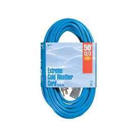 Woods 2438 Extension Cord, 12 AWG, Bright Blue Jacket