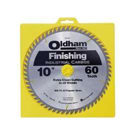 Oldham 10060TP Circular Saw Blade, 10 in Dia, Carbide Cutting Edge, 5/8 in Arbor