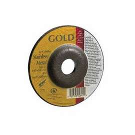 Depressed Center Wheel, 4 1/2 in Dia, 1/8 in Thick, 5/8 in Arbor, 24 Grit