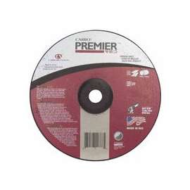 Depressed Center Wheel, 4 1/2 in Dia, 1/4 in Thick, Hardness Grade Q, 24 Grit