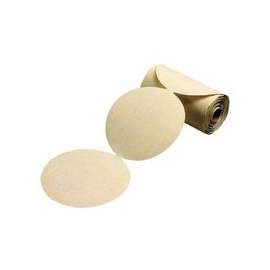 Gold Aluminum Oxide Dri-Lube Paper Discs, Seeded Gel, 5 in Dia., P100 Grit