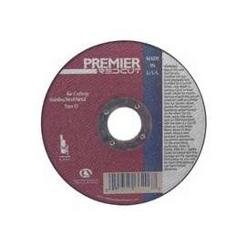 Grinder Reinforced Cut-Off Wheel, 6 in Dia, 1/8 in Thick Zirconia/Alum. Oxide