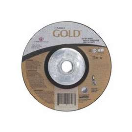Carbo GoldCut Reinforced Aluminum Oxide Abrasives, 4 1/2 in Dia., 30 Grit