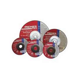 Premier Red Abrasive Wheels for Light Grinding/Cutting, 9 in Dia, 5/8 in Arbor