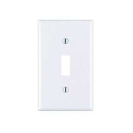 Leviton M56-78001-TMP Wallplate, 4-1/2 in L, 2-3/4 in W, 1 -Gang, Thermoset, Light Almond, Smooth