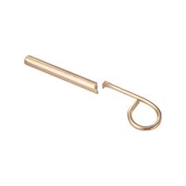 Defender Security U 9845 Window Sash Pin Lock, 2-1/2 in L, Steel, Brass