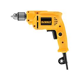 DeWALT DWE1014 Electric Drill, 7 A, 3/8 in Chuck, Keyed Chuck, Includes: (1) Chuck Key with Holder