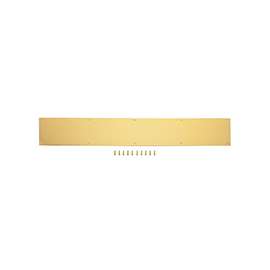ProSource 32303BBD-PS Kick Plate, 30 in L, 6 in W, Aluminum