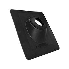 Oatey No-Calk Series 48103 Roof Flashing, 16 in OAL, 14 in OAW, 4 in Pipe, Thermoplastic