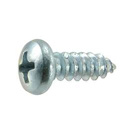 MIDWEST FASTENER 03238 Screw, #8 Thread, Coarse Thread, Pan Head, Phillips Drive, Self-Tapping, Sharp Point, Steel, Zinc