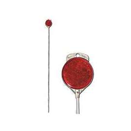HY-KO DM100R48 Driveway Marker, Aluminum Post, Red Reflector
