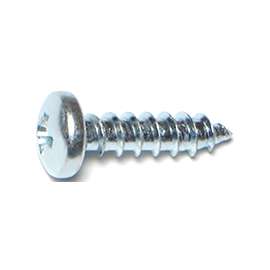 MIDWEST FASTENER 03249 Screw, #10 Thread, Coarse Thread, Pan Head, Phillips Drive, Self-Tapping, Sharp Point, Steel