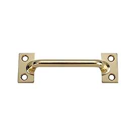 ProSource 20902BBB-PS Sash Lift, 3-7/8 in L Handle, Die-Cast Zinc, Polished Brass