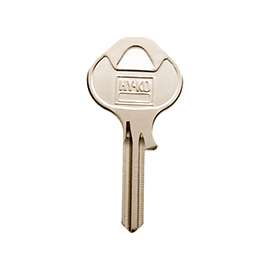 HY-KO 11010M17 Key Blank, Brass, Nickel, For: Master Vehicle Locks
