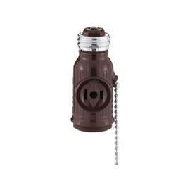 Eaton Wiring Devices BP718B Adapter, 660 W, 2-Outlet, Brown