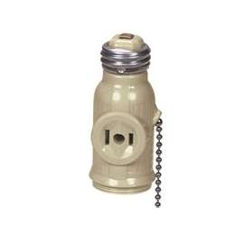 Eaton Wiring Devices BP718V Adapter, 660 W, 2-Outlet, Ivory