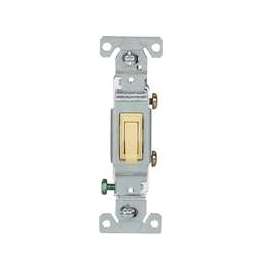 Eaton Wiring Devices C1301-7V Toggle Switch, 15 A, 120 V, Push-In Terminal, 5-20R, Polycarbonate Housing Material