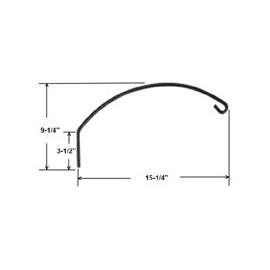 Landscapers Select GB0153L Planter Bracket, 15-1/4 L, Steel, White, Wall Mount Mounting