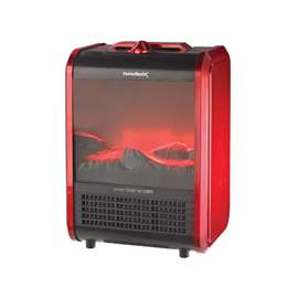 PowerZone Ceramic PTC Heater 120V, 10 A, 120 V, 600/1200 W, 1200W Heating, 2-Heat Settings, Red