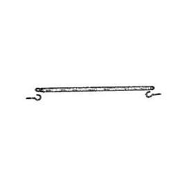 ProSource LR1013L Door Spring, 23/64 in Dia, 16 in L, Steel, Zinc