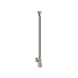 Keeney 2068PCPOLFL20K Quick Lock Valve, 5/8 in Connection, Compression, 125 psi Pressure, Stainless Steel Body