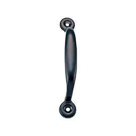 ProSource 20914PKB-PS Door Pull, 3/4 in W, 4-3/4 in D, 1-3/16 in H, Steel, Black