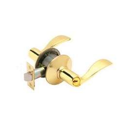 Schlage Accent Series F51A ACC 605 Entry Lever Lockset, Solid Brass, Brass