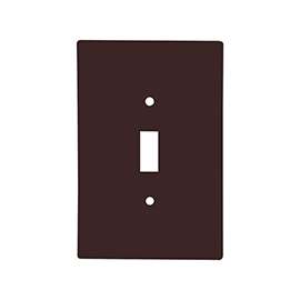 Eaton Wiring Devices 2144B-BOX Wallplate, 4-1/2 in L, 2-3/4 in W, 1 -Gang, Thermoset, Brown, High-Gloss