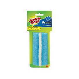 Scotch-Brite 544 Grout Scrubber, 9.2 in OAL, Blue/White Handle