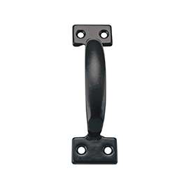 ProSource 20911PKB-PS Door Pull, 1-1/2 in W, 5-3/4 in D, 1-3/8 in H, Steel, Black