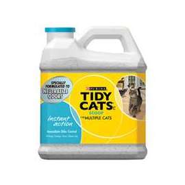Tidy Cats Instant Action 7023011716 Cat Litter, 14 lb Capacity, Gray/Tan, Granular Jug