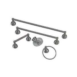 Boston Harbor L5000-BN Bath Accessory Set, Brushed Nickel, Brushed Nickel, 5-Piece, For: Bathroom
