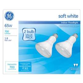 GE 2PK65W Refl FLD Bulb