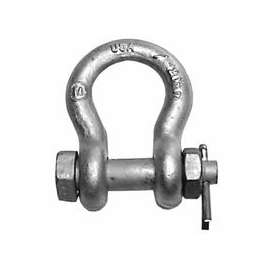 Bolt & Nut Anchor Shackles, 3/4 in Bail Size, 6.5 Tons