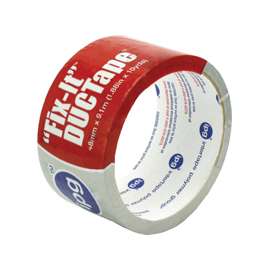 IPG 6910 Duct Tape, 10 yd L, 1.88 in W, Poly-Coated Cloth Backing, Silver