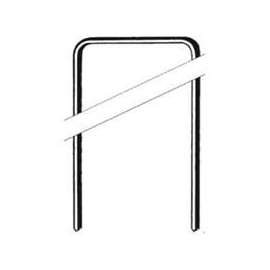 Bostitch SB97-1GLS Crown Staple, 3/16 in W Crown, 1 in L Leg, 20 Gauge, Steel